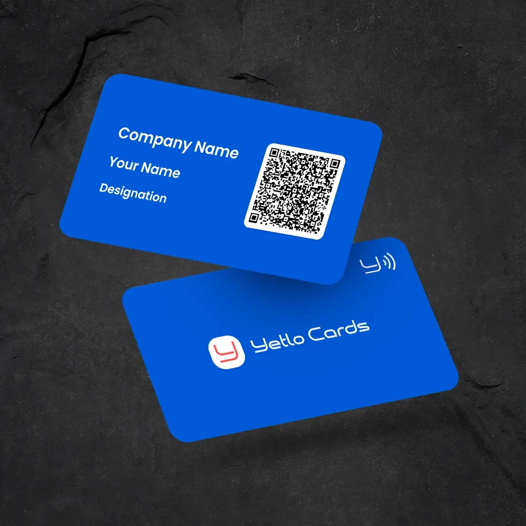 Blue Color Yetlo NFC Business Card