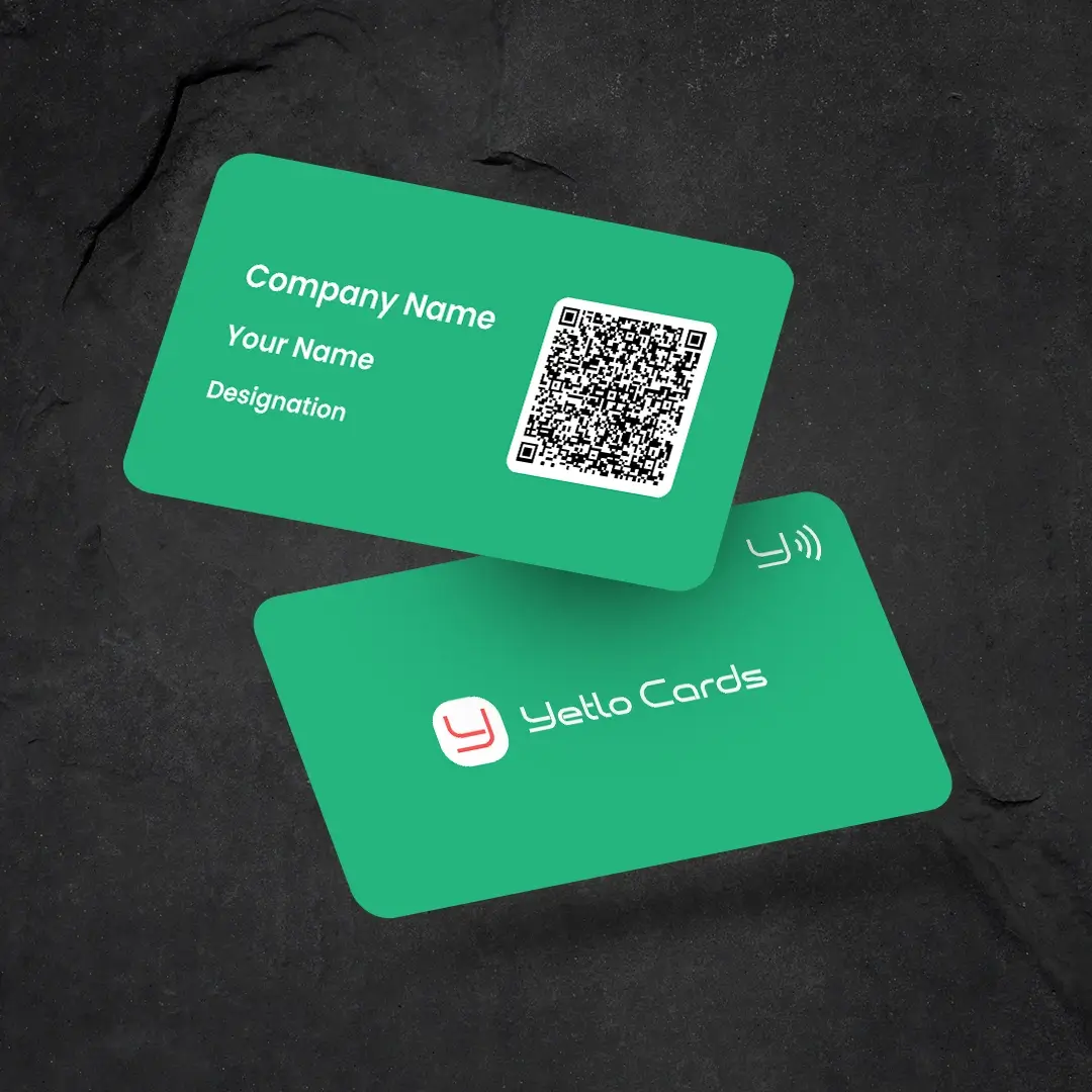 Green Color Yetlo NFC Business Card
