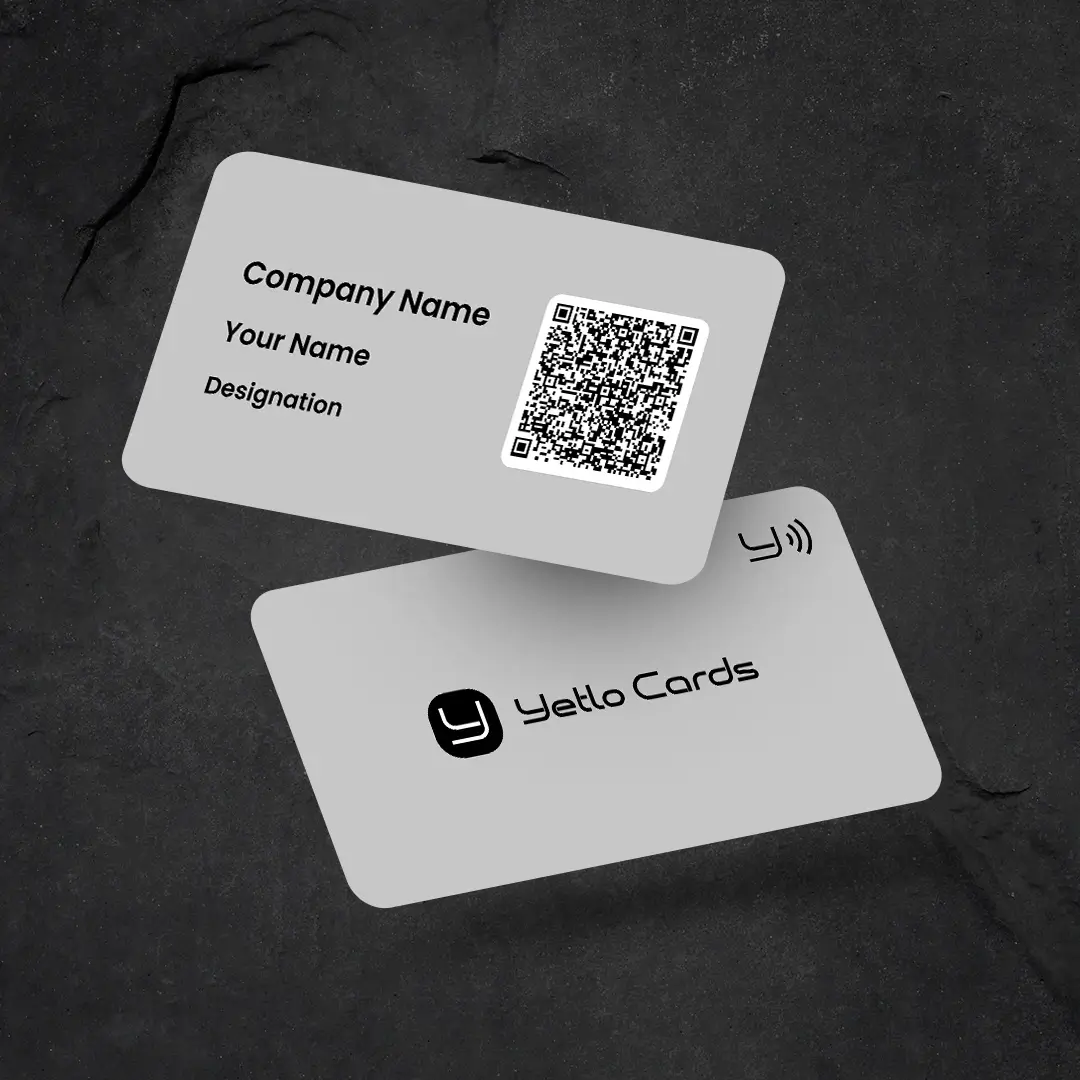 Grey Color Yetlo NFC Business Card