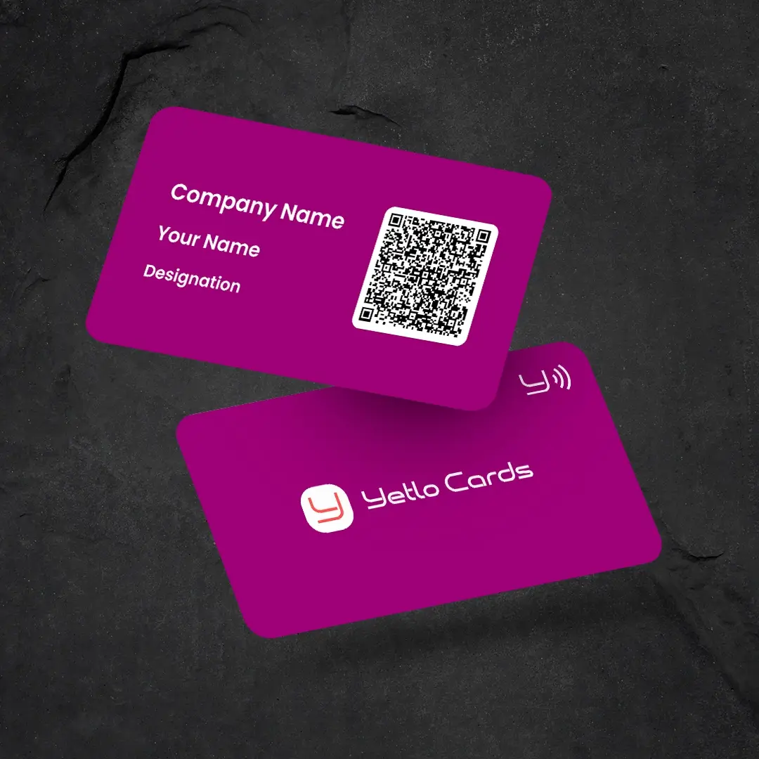 Purple Color Yetlo NFC Business Card
