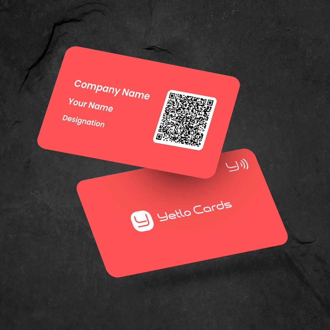 Red Color Yetlo NFC Business Card