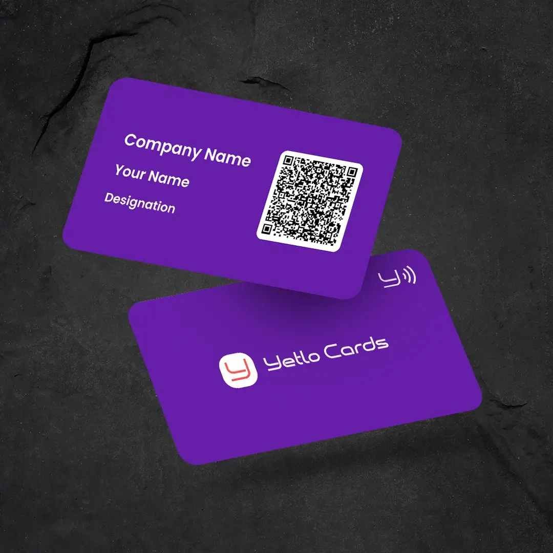 Violet Color Yetlo NFC Business Card
